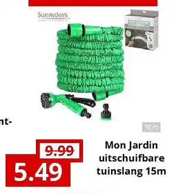 NH Market Mon Jardin uitschuifbare tuinslang 15m aanbieding