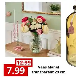 NH Market Vaas Manel transparant 29 cm aanbieding