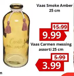 NH Market Vaas Carmen messing assorti 25 cm aanbieding