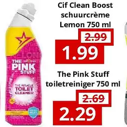 NH Market The Pink Stuff toiletreiniger 750 ml aanbieding