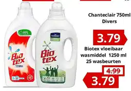 NH Market Biotex vloeibaar wasmiddel 1250 ml 25 wasbeurten aanbieding