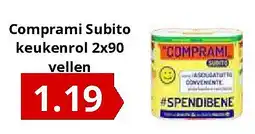 NH Market Comprami Subito keukenrol 2x90 vellen aanbieding
