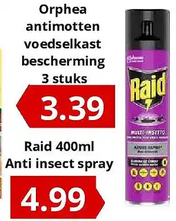 NH Market Raid 400ml Anti insect spray aanbieding