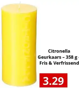 NH Market Citronella Geurkaars – 358 g – Fris & Verfrissend aanbieding