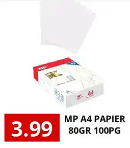 NH Market MP A4 PAPIER 80GR 100PG aanbieding