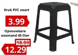 NH Market Kruk PVC zwart aanbieding