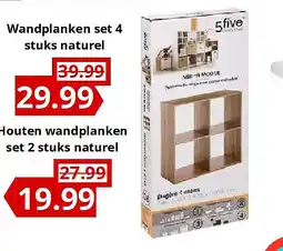 NH Market Wandplanken set 4 stuks naturel aanbieding