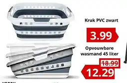 NH Market Opvouwbare wasmand 45 liter aanbieding