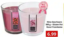 NH Market Nina Geurkaars 500 g – Glazen Pot Roos/ Framboise aanbieding