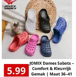 NH Market JOMIX Dames Sabots – Comfort & Kleurrijk Gemak | Maat 36–41 aanbieding