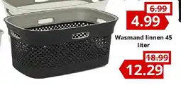 NH Market Wasmand linnen 45 liter aanbieding