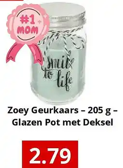 NH Market Zoey Geurkaars – 205 g – Glazen Pot met Deksel aanbieding