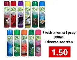 NH Market Fresh aroma Spray 300ml Diverse soorten aanbieding