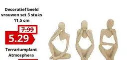 NH Market Decoratief beeld vrouwen set 3 stuks 11,5 cm aanbieding