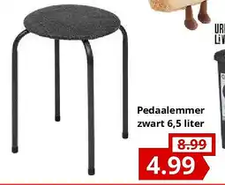 NH Market Pedaalemmer zwart 6,5 liter aanbieding