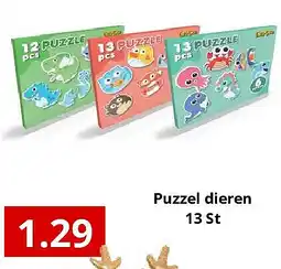 NH Market Puzzel dieren 13 St aanbieding