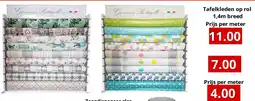 NH Market Tafelkleden op rol 1,4m breed Prijs per meter 9.99 aanbieding