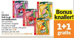 Albert Heijn Servero fruit to go voordeelpakken aanbieding