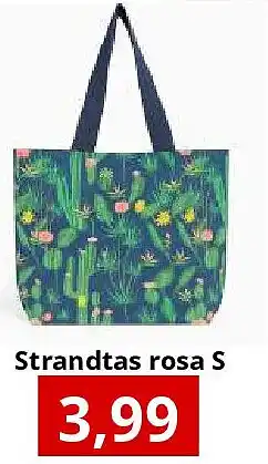 NH Market Strandtas rosa S aanbieding