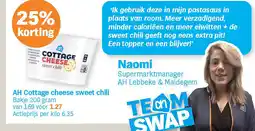 Albert Heijn AH Cottage cheese sweet chili aanbieding