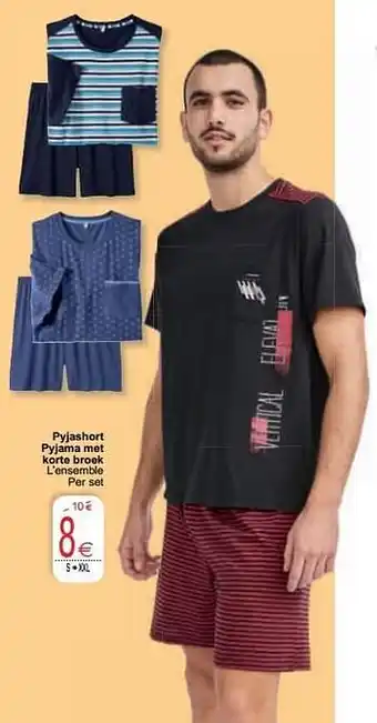Cora Pyjashort pyjama met korte broek aanbieding