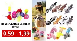 NH Market Honden/Katten Speeltjes Divers aanbieding