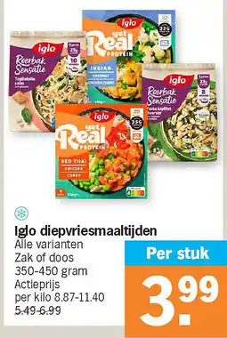 Albert Heijn Iglo diepvriesmaaltijden aanbieding