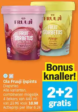 Albert Heijn Ola Fruuji ijspints aanbieding