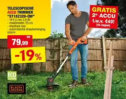 Hubo TELESCOPISCHE ACCU TRIMMER “ST182320-QW” aanbieding