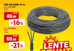 Hubo XVB CCA KABEL 50 m 3 x 1,5 mm² aanbieding