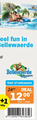 Albert Heijn Bellewaerde Aquapark Kind of volwassene aanbieding