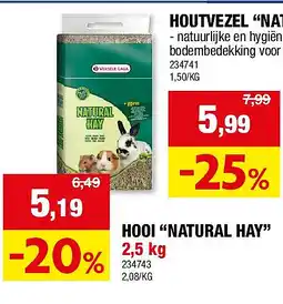 Hubo HOOI “NATURAL HAY” 2,5 kg aanbieding