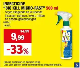 Hubo INSECTICIDE “BIO KILL MICRO-FAST” 500 ml aanbieding