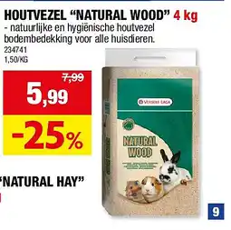 Hubo HOUTVEZEL “NATURAL WOOD” 4 kg aanbieding