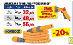 Hubo UITREKBARE TUINSLANG “WONDERHOZE” aanbieding