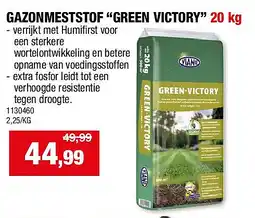 Hubo GAZONMESTSTOF “GREEN VICTORY” 20 kg aanbieding