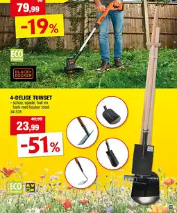 Hubo 4-DELIGE TUINSET aanbieding