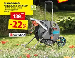 Hubo SLANGENWAGEN “AQUAROLL L EASY SET” aanbieding
