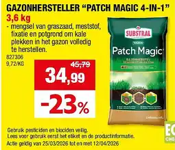 Hubo GAZONHERSTELLER “PATCH MAGIC 4-IN-1” 3,6 kg aanbieding