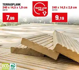 Hubo TERRASPLANK 240 x 14,5 x 1,9 cm aanbieding