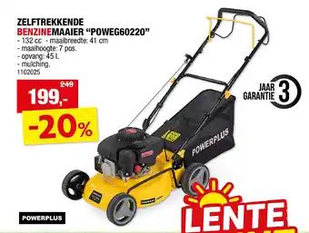 ZELFTREKKENDE BENZINEMAAIER “POWEG60220”