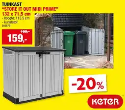 Hubo TUINKAST “STORE IT OUT MIDI PRIME” 132 x 71,5 cm aanbieding