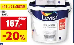 Hubo PRIMER MUUR & PLAFOND - WIT 10 L + 2 L GRATIS! aanbieding