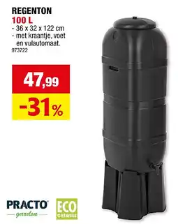 Hubo REGENTON 100 L aanbieding