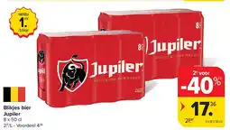 Carrefour Blikjes bier Jupiler aanbieding