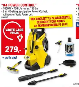 Hubo HOGEDRUKREINIGER “K4 POWER CONTROL” aanbieding