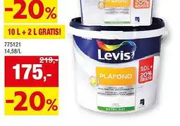 Hubo PLAFONDVERF - WIT 10 L + 2 L GRATIS! aanbieding