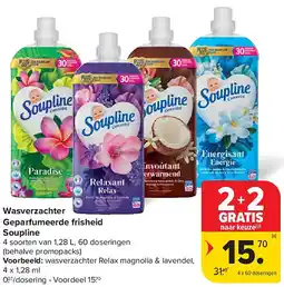 Carrefour Wasverzachter Geparfumeerde frisheid Soupline aanbieding