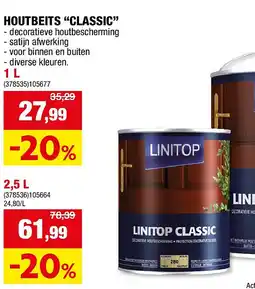 Hubo HOUTBEITS “CLASSIC” 1 L aanbieding