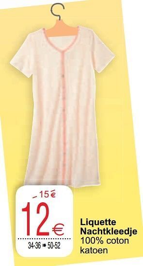 Cora Liquette nachtkleedje aanbieding